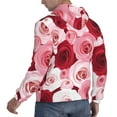 thumbnail image 6 of Wukai Rose Print Men Hoodies Fleece Sweatshirts Long Sleeve Sweaters Pullover Fall Outfits Winter Clothes-XX-Large, 6 of 7