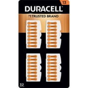 Duracell Hearing Aid Size 13 Batteries, 32 Count