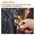 thumbnail image 3 of Unique Bargains Fishermen Plastic Fishing Net Repair Netting Needle Shuttles Yellow 5# 5 Pcs, 3 of 3