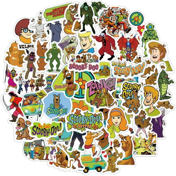 120 PCS For Scooby Cartoon For Dog Doo Sticker Pack for Teens - Waterproof Vinyl Decals for Water Bottles, Laptops, Skateboards & Suitcases for Girls Boys Ideal Holiday Party Gift