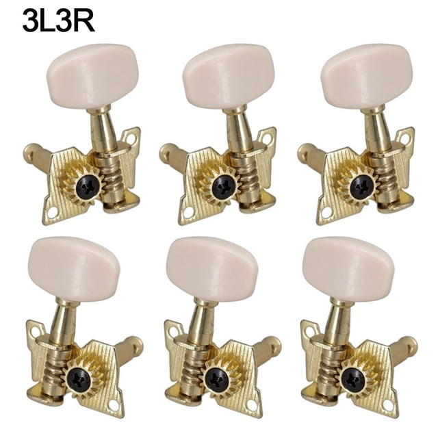 Mosiee Set Of 6 Open Gear Guitar Tuners Machine Heads For Acoustic Folk Guitar