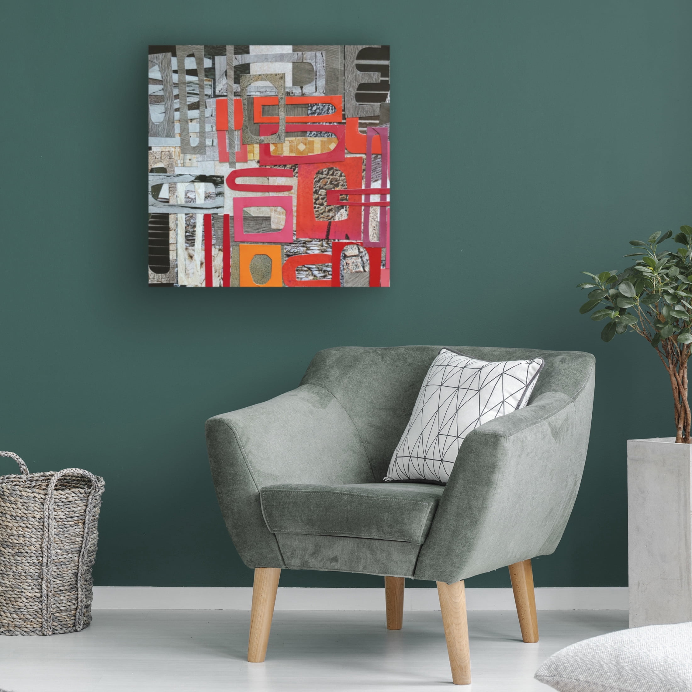 Canvas Wall Art - Coco Good 'Christmas in the Sierras II' Wall Art for Living Room, Bedroom, or Office Décor by Trademark Fine Art - 24 x 24 Inches