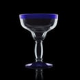 thumbnail image 2 of Burns Glass Handblown Margarita Glass, Mexican Cobalt Blue Rim 13.5 oz  Recycled Glass (Set of 1), 2 of 5