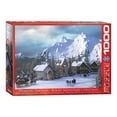 thumbnail image 1 of EurographicsPuzzles - Montagne Rocheuse de Noël - Casse-Tête - 1000 Pcs, 1 of 4