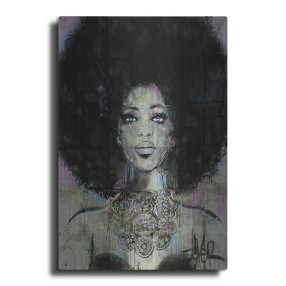 Luxe Metal Art 'Soul' by Loui Jover, Metal Wall Art, 16"x24"