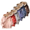 thumbnail image 7 of LYMAYTER Boys Girls Hoodie Jacket Toddler Cute Cartoon Outwear for Kids Baby Fall Winter Zipper Cardigan Coats 1-9 Years, 7 of 7