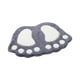 thumbnail image 2 of Moyic Lujosa alfombra de baño elegante y duradera | Alfombrillas de felpa antideslizantes fáciles de limpiar Alfombrilla de baño Decoración del hogar gris-plata 40*60, 2 of 6