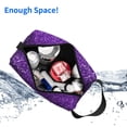 thumbnail image 4 of Uemuo Glitter Purple Pattern Portable Toiletry Bags with Handle, Waterproof travel Make up Bags for Women, Large Capacity Travel Cosmetic Bags, 4 of 9