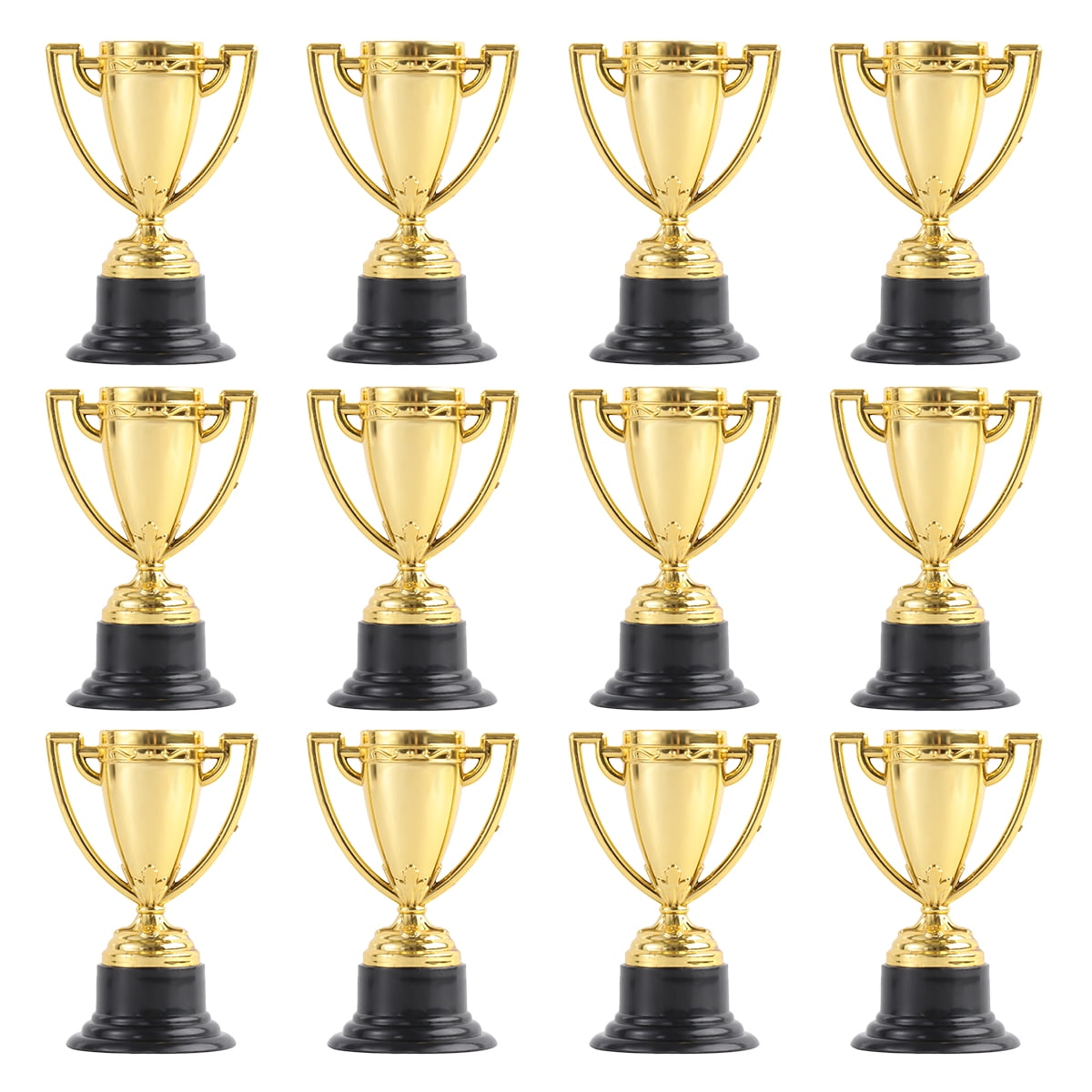 12Pcs Star Trophies Trophy Awards Plastic Trophies for Kids Competition Party 
