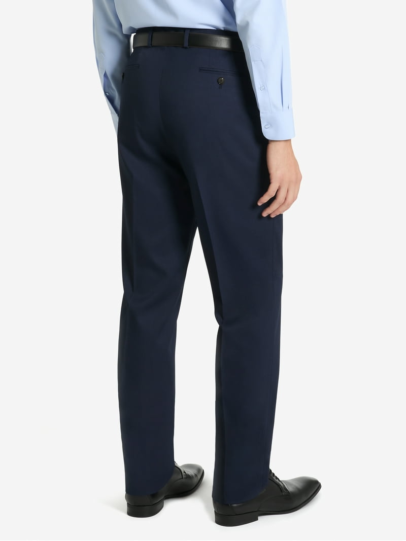 men's chaps classic-fit performance flat-front dress pants Chaps Men's Performance Comfort-Fit Wool-Blend Stretch Suit Pants, Olive  (40W x 32L) at Amazon Men's Clothing store