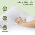 thumbnail image 3 of WISHEAD Pillows Queen Size Set of 2, Hotel Quality, Down Alternative Gusseted Bed Pillows for Side, Back, or Stomach Sleepers, White, 3 of 11
