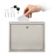 thumbnail image 1 of Caja de sugerencias Adir Corp 30 x 25 x 15 cm con cerradura, color beige, 1 of 9