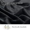 thumbnail image 6 of Howarmer Large Black Fleece Throw Blankets, King Size Soft Fuzzy Blanket for Women Men and s, All Season Lightweight Microfiber Fluffy Blanket, 90 x 108 inch, 6 of 7