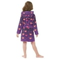 thumbnail image 4 of FORMRS Niños Bathrobe Unisex Hooded Robe Soft Plush Pajamas Sleepwear, Size 7-9T, Love in The Clouds, 4 of 7