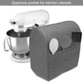 thumbnail image 2 of Abstract Stand Mixer Cover, Monotone Rotating Psychedelic Shapes Contemporary Illusory Vortex Design, Kitchen Appliance Organizer Bag Cover with Pockets, 5 Quarts, Charcoal Grey White, by Ambesonne, 2 of 4