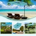 thumbnail image 4 of Autlaycil 10FT Cantilever Patio Umbrella, Hanging Offset Umbrella with Umbrella Stand - Blue, 4 of 7