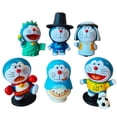 thumbnail image 1 of 6 figuras de gato azul lindas de PVC, dibujos animados de anime japonés populares, muñecas coleccionables para niños y adultos, 1 of 12