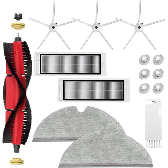 Juegos de accesorios Aleko para Xiaomi Roborock S5 Max S6 Max S6 Pure S6 MaxV S50 S51 S55 S60 S65 S5 S6 Repuestos de aspiradora para Xiaomi Roborock White 18 ACTIVE Biensenido a ACTIVE