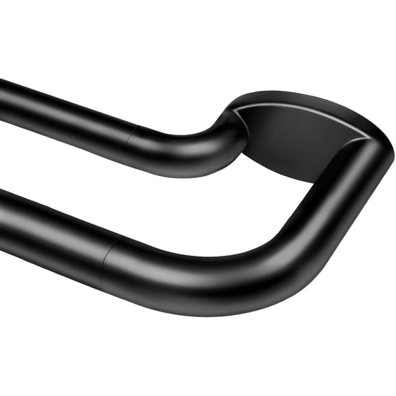 Blackout Double Curtain Rods for Windows 32 to 58 Inches Black