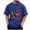 Blue, variant on Shirts for Men 4th of July Patriotic Shirt Christian Cross T Shirt America Flag Independence Day Tops (XL, White)