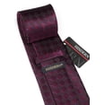 thumbnail image 6 of HISDERN Mens Ties Plaid Tie and Pocket Square Set Woven Formal Checkered Neckties & Handkerchief, 6 of 6