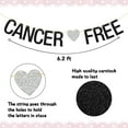 thumbnail image 2 of Cancer Free Banner,Cancer Surviving/Cancer Awareness Party Decorations,Cancer Theme Party Decoration Black Glitter, 2 of 7