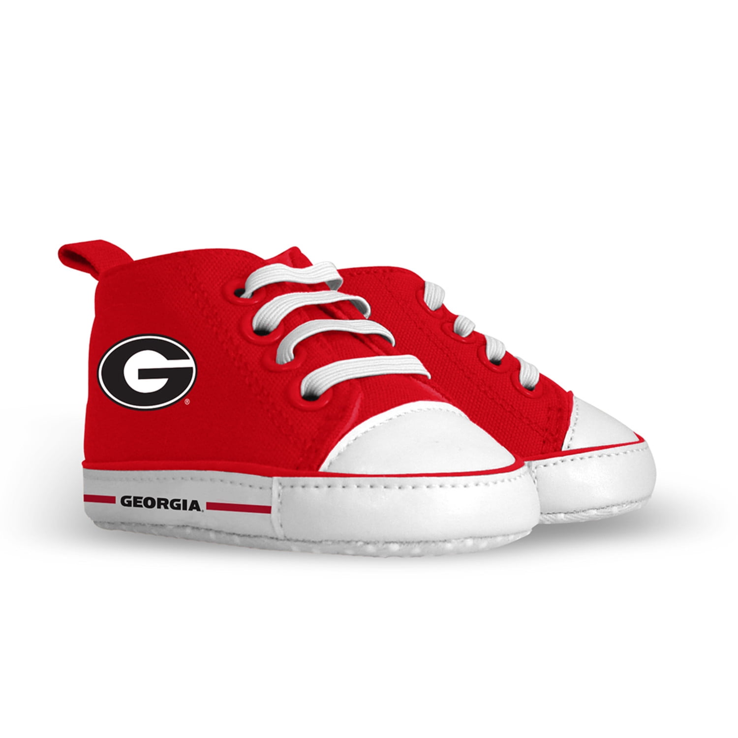 BabyFanatic 2 Piece Bib and Shoes - NCAA Georgia Bulldogs - White Unisex Infant Apparel