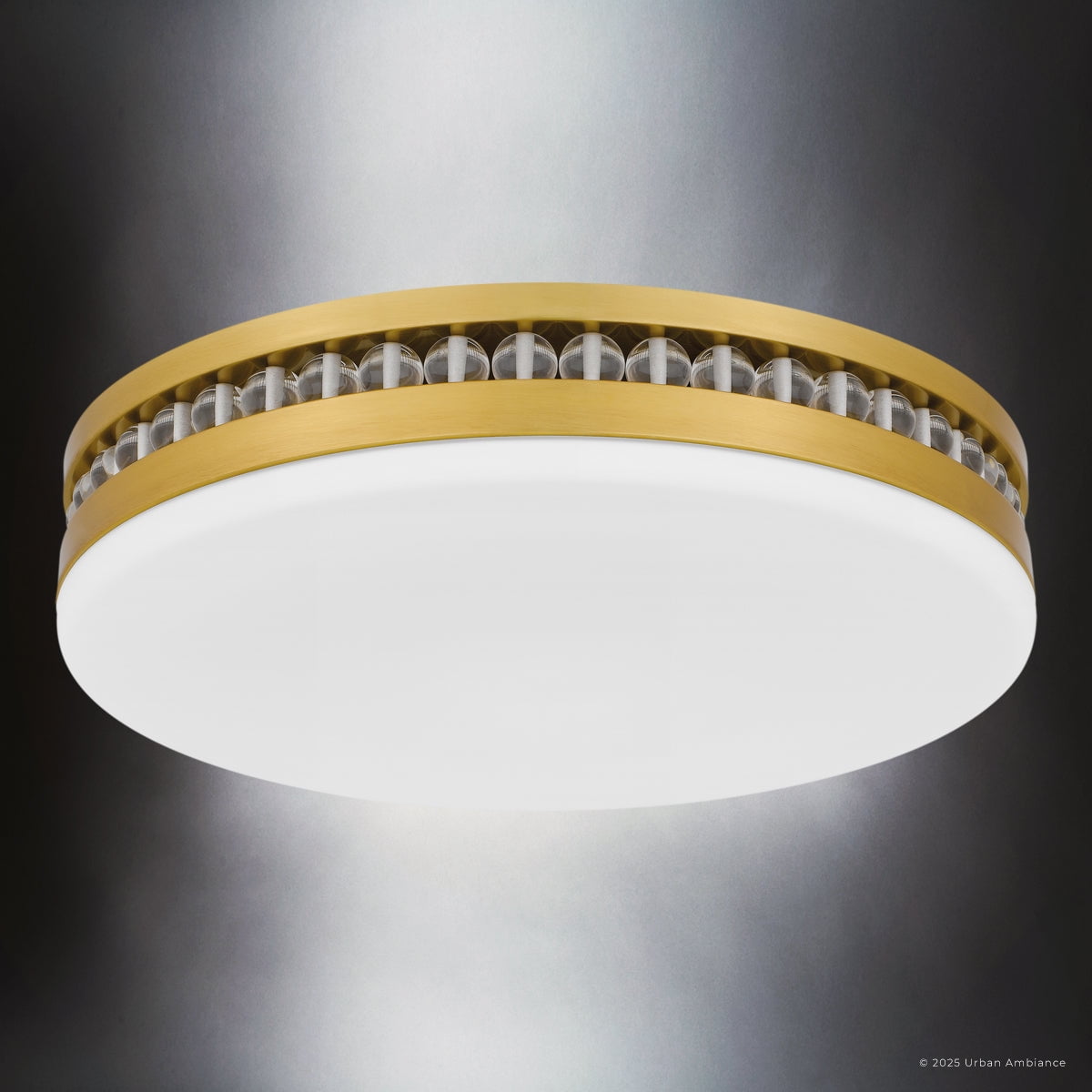 Luxury Old World Ceiling Light, Brushed Gold, UQL6377
