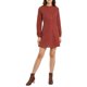 thumbnail image 1 of INSPIRE CHIC Vestido de Cuadros Gingham con Volantes y Cuello Mock, Botones, Mangas Largas, S Rojo, 1 of 7