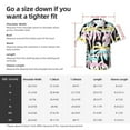 thumbnail image 3 of Summer And Palm Stripe Men's 3d Print Casual Button Down Shirts, Novelty Hawaiian Short Sleeves Xl, 3 of 8
