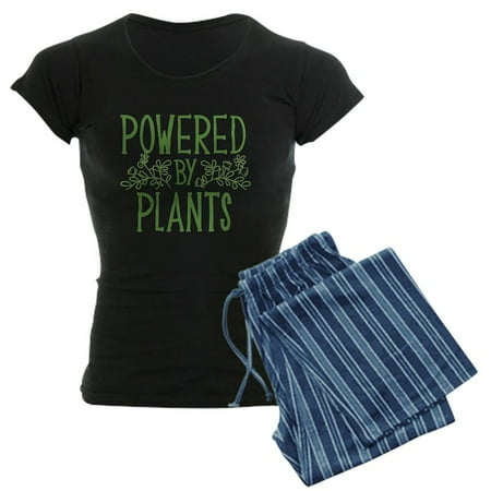 

CafePress - Powered By Plants - Women s Dark Pajamas