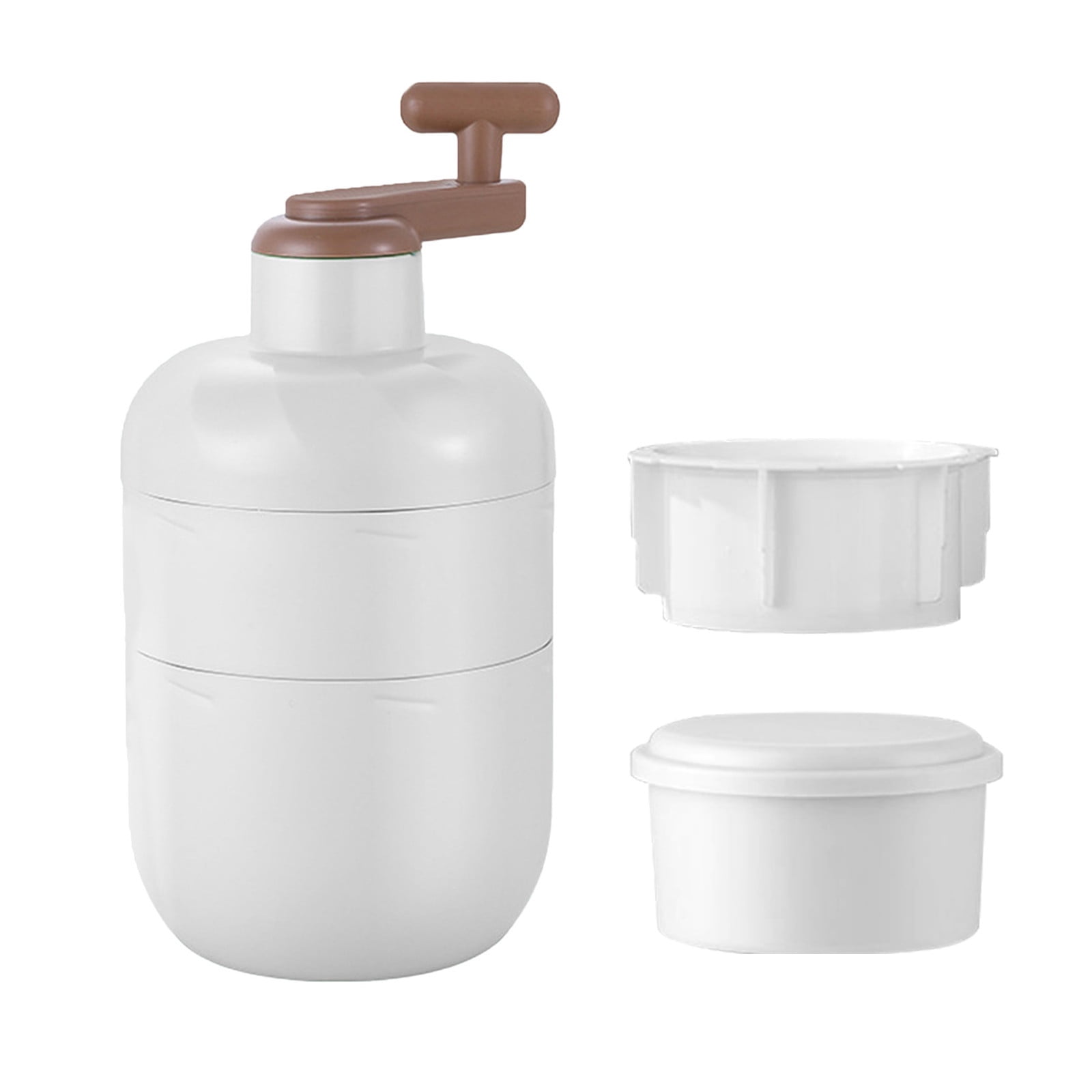 SouMaox Manual Ice Crusher Rotary Hand Crank Shaver Slushie Maker Machine Shaving Crushed Cubes for Kitchen Party Cold Drinks