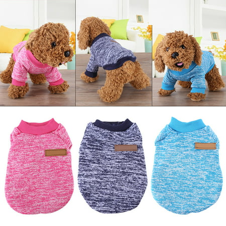 WALFRONT 3Colors 2Sizes Fashion Dog Cat Sweater  Coat Jacket Autumn & Winter Pet Clothes, Dog Clothes,Dog (Best Dog Jackets For Winter)
