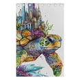 thumbnail image 5 of Cartoon Sea Turtle Black Out Curtains 72 Inch Length Curtains for Sliding Glass Doors Bedroom Living Room 2 Pack, 5 of 6