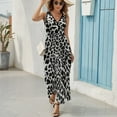 thumbnail image 6 of Leopard Print Pattern Sleeveless Dress Female Clothing Dress Women Summer 2025 Dress, 6 of 7