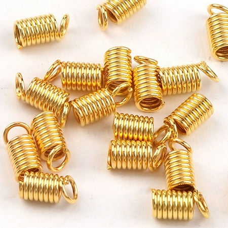 

Slide Lock 5 Packs DIY Jewelry Accessories Necklace Bracelet Crafts Connectors Connecting Spring Buckles for Home Shop Golden (4x10mm)