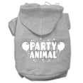 thumbnail image 1 of Party Animal Screen Print Pet Hoodies Grey Size Sm (10), 1 of 1