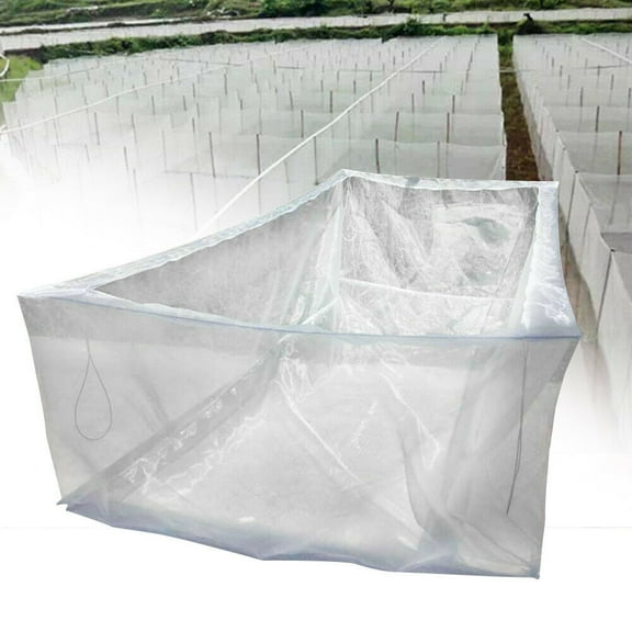 80 Mesh Fish Cage Net Trap Breeding Nest Breathable Fishing Monofilament Net White