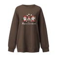 thumbnail image 3 of Chandails à Capuchon Mode pour Femmes 2023 Mode Imprimé Ample Blouse à Manches Longues Col Rond Chandail Décontracté Hauts Chandail 50 % de Rabais Liquidation Costumes d'Halloween/Noël, 3 of 4