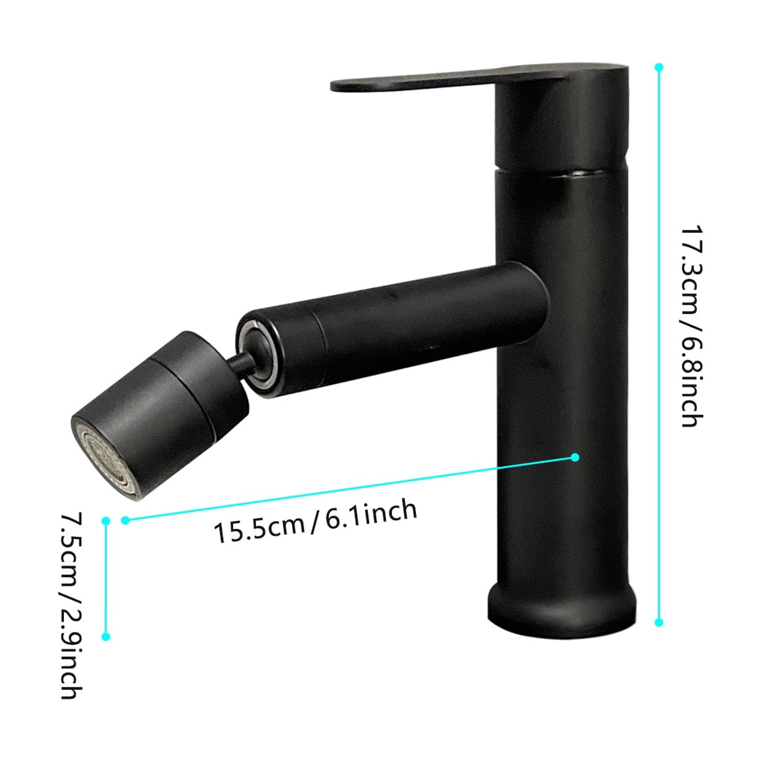 Single Handle Bathroom Sink Faucet with Pop-Up Drain (with Overflow)