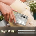 thumbnail image 6 of CASEFIV Samsung Galaxy S24 High Impact Silicone Cell Phone Case, Silver, 6 of 7