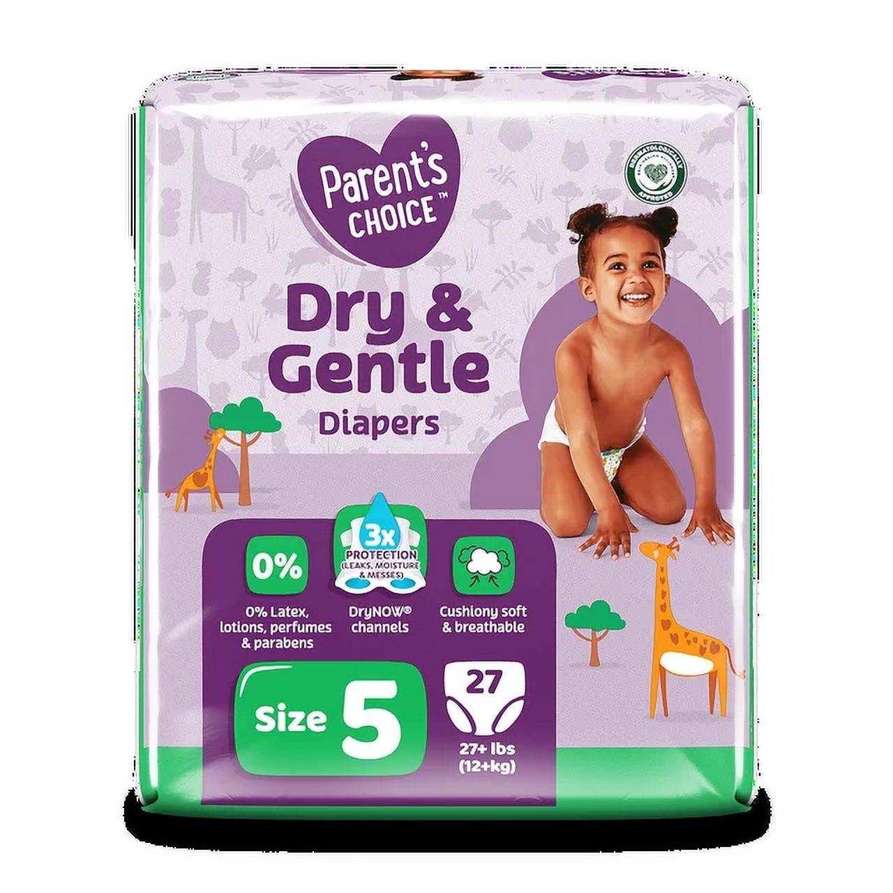 Choice Dry & Gentle Diapers Size 5, 27 Count