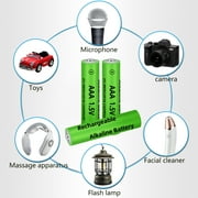 MDHAND 16 x 1.5V AAA Alkaline Rechargeable Batteries 3000mAh Suitable for Use in Solar Lights and General Purpose Household Equipment.
