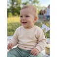 thumbnail image 6 of RUINIXCW Toddler Baby Boy Girl Crewneck Fleece Sweatshirt Nebworn Infant Baby Girl Boy Spring Fall Winter Warm Clothes Long Sleeve Solid Basic Pullover Sweater Shirts Tops, 6 of 9