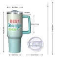 thumbnail image 2 of Heartfelt Grandpa Gift: 40oz Tumbler with Handle and Lid, Insulated Stainless Steel Cup, Best Grandpa Ever, Fathers Day Birthday Christmas Presents from Family, 2 of 5