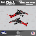 thumbnail image 4 of Kalair GFX Graphics Kit for Honda TRX300EX (2007-2013) Revolt Series, 4 of 6