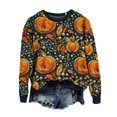 thumbnail image 1 of MKLEKYY Long Cardigan Chandail Femme Chandail en Molleton Femme Lecture Livre Chandail Tricoté Mignon Chemise Automne Col Rond Chandail, 1 of 3
