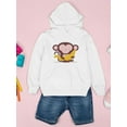 thumbnail image 3 of Monkey With Big Banana Hoodie Juniors -Image by Shutterstock,  Small, 3 of 4