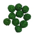 thumbnail image 2 of EHJRE 10pcs 3cm Twig Orbs Balls Holiday Decorative Rattan Wicker Balls Vase Filler green, 2 of 6