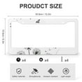 thumbnail image 3 of License Plate Frame Dandelions With Butterflies Car License Plate Frame 2 Pack Ink Painting Black Dandelion Butterflies Aluminum License Plate Frames for Girl Women Men Vehicles, 3 of 6